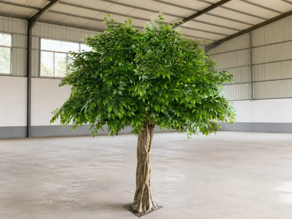 Custom artificial banyan tree for large atrium and resort spaces