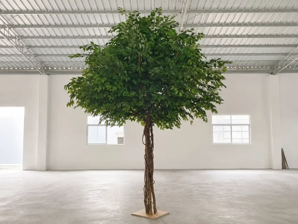 Custom artificial ficus tree for office and commercial interiors